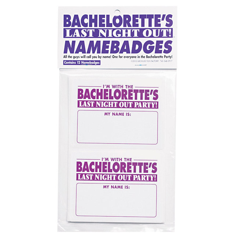 Bachelorette Namebadges