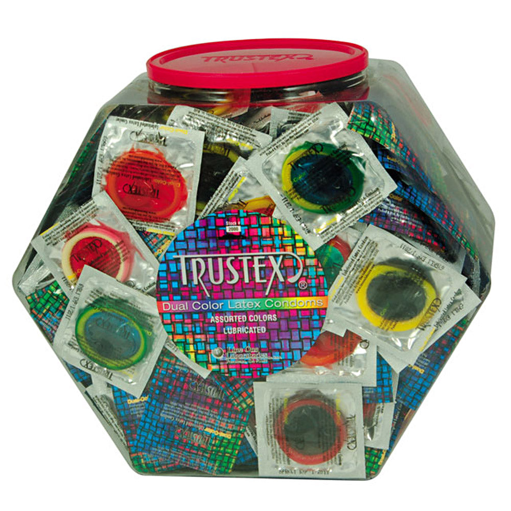 Trustex: Duocolor Asst.Condom (100/Bowl)