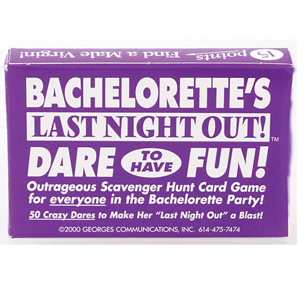 Bachelorette Dare To Have Fun Game Cards