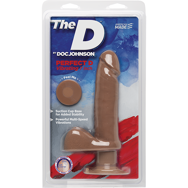 The D 7 inch Vibrating Perfect D - Caramel