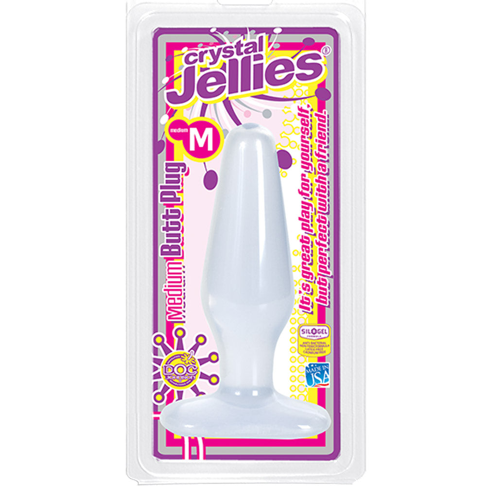 Doc Johnson Crystal Jellies Butt Plug Clear Medium My Sensual Secrets Doc Johnson Crystal Jellies Butt Plug Clear Medium My Sensual Secrets