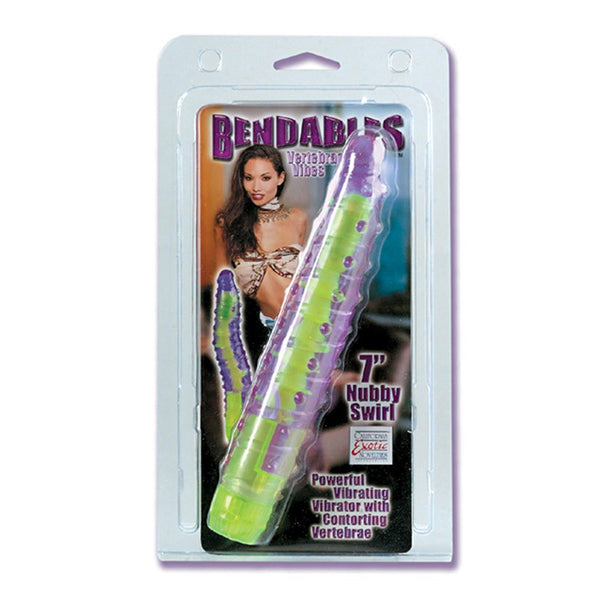 California Exotic Bendables Vertebrae Vibrators - Nubby Swirl