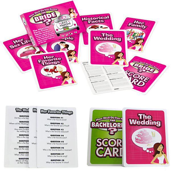 How Well Do You Know The Bride, Party Trivia Game