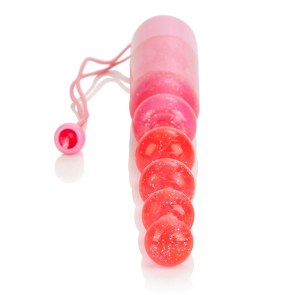California Exotic Waterproof Vibrating Pleasure Beads - Pink