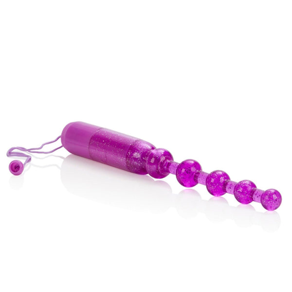 California Exotic Waterproof Vibrating Pleasure Beads - Purple