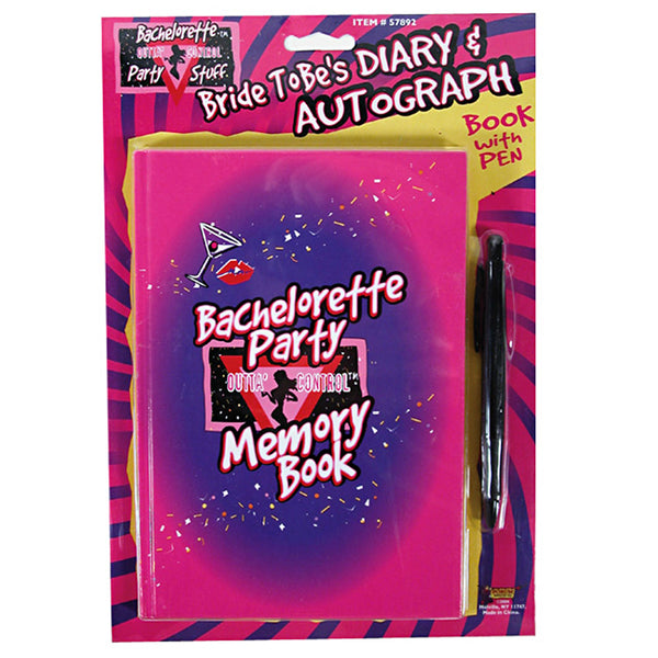 Bachelorette Memory Book with Pen