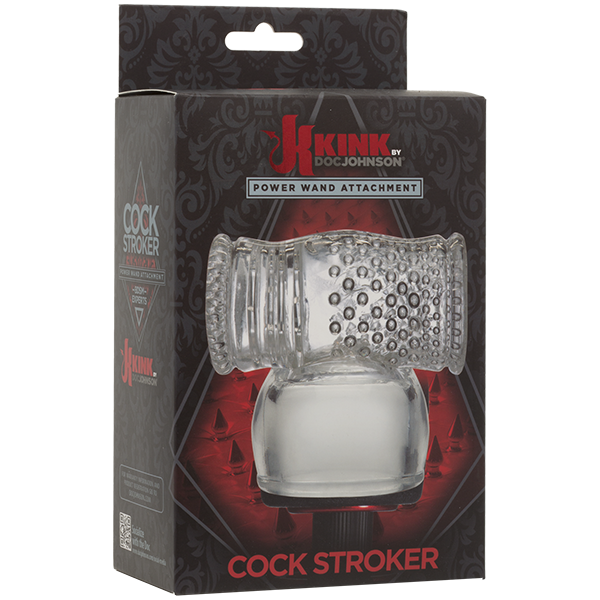 Kink Wand Cock Stroker Attach. - Clear