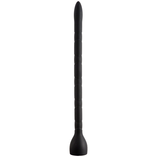 Kink In Deep Silicone Anal Snake - Black