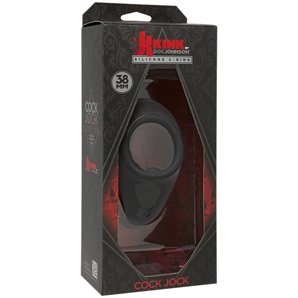 Kink Cock Jock Silicone Cock Ring - Black