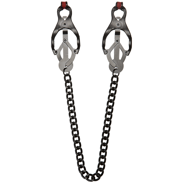 Kink Sili Nipple Clover Clips with Chain