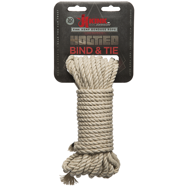 Kink Bind & Tie Hemp Bondage Rope - 30 ft
