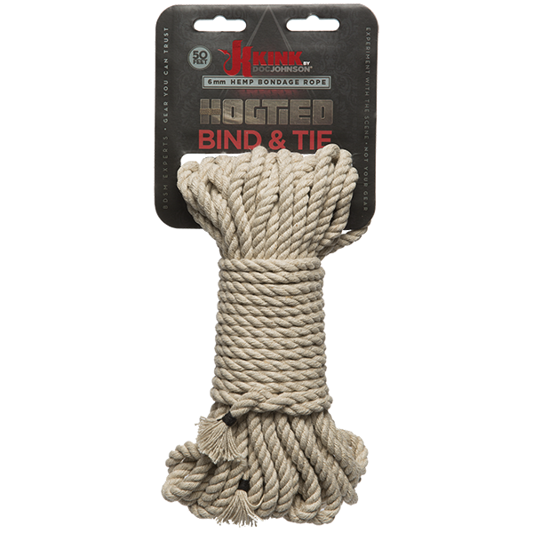 Kink Bind & Tie Hemp Bondage Rope - 50 ft
