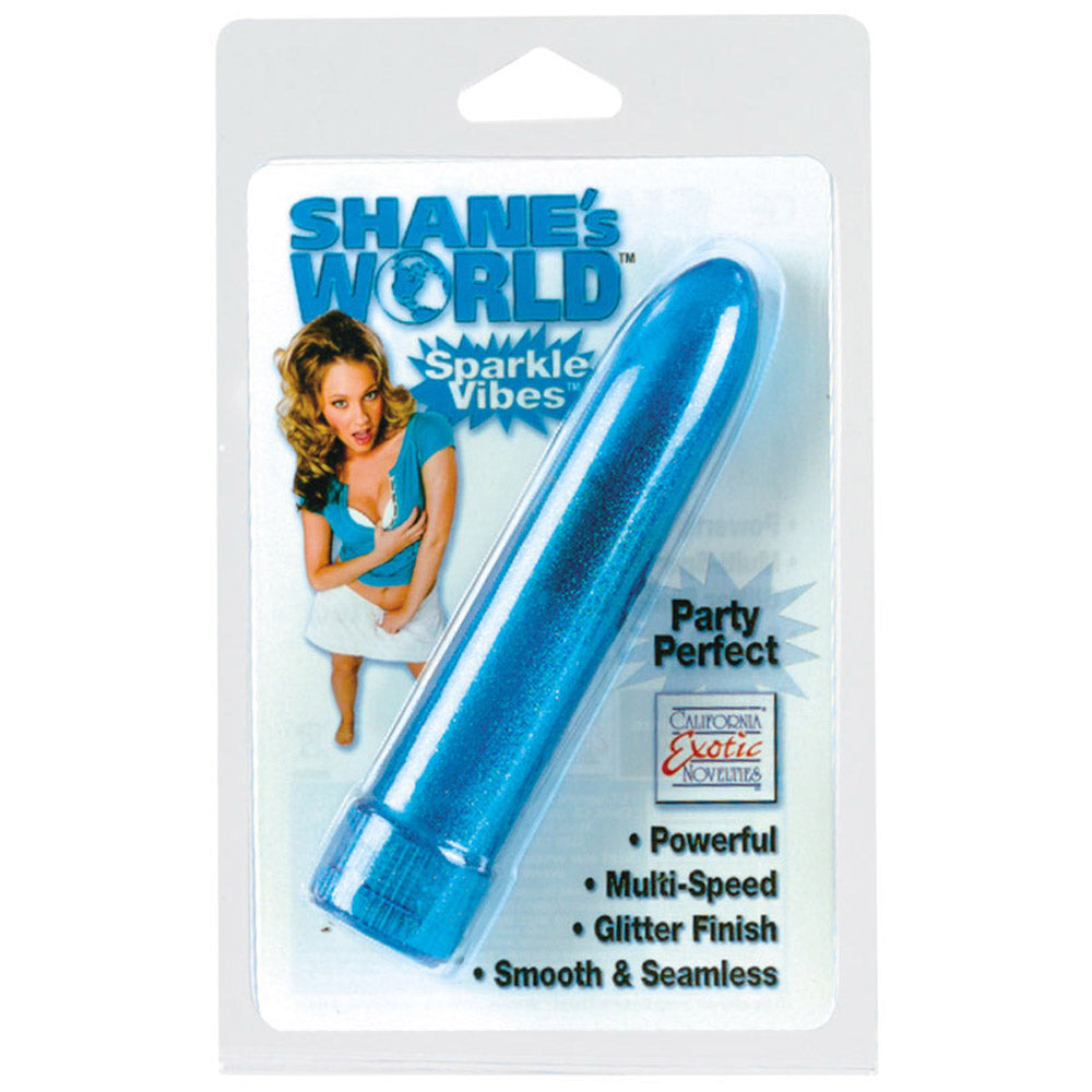 California Exotic Shane's World Sparkle Vibes - Blue My Sensual Secrets California Exotic Shane's World Sparkle Vibes - Blue My Sensual Secrets