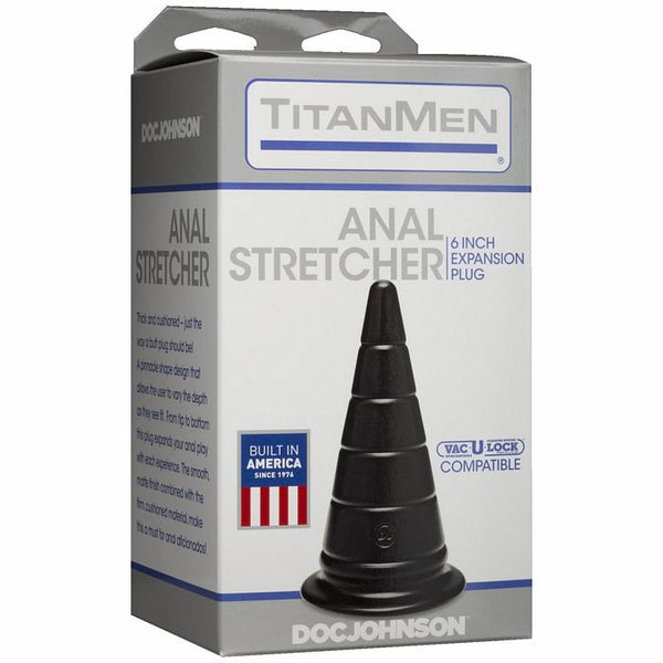 Titanmen 6 inch Anal Stretcher - Black