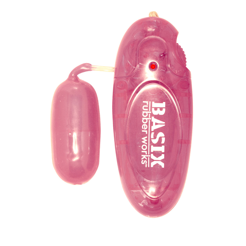 PipeDream Basix Rubber Works Jelly Egg Pink