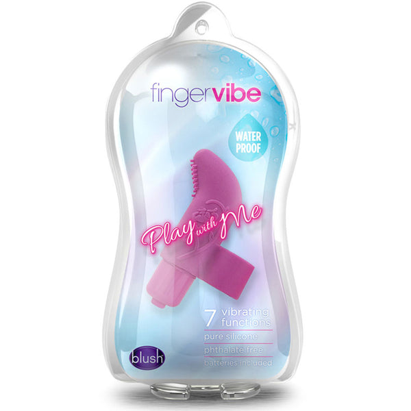 Blush Silicone Finger Vibe 7X Waterproof Lavende