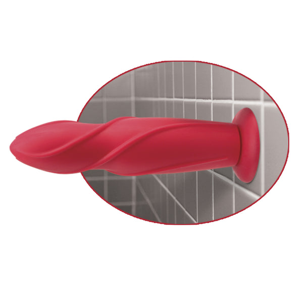 Fetish Fantasy Elite Vibrating 8 inch Dildo Red