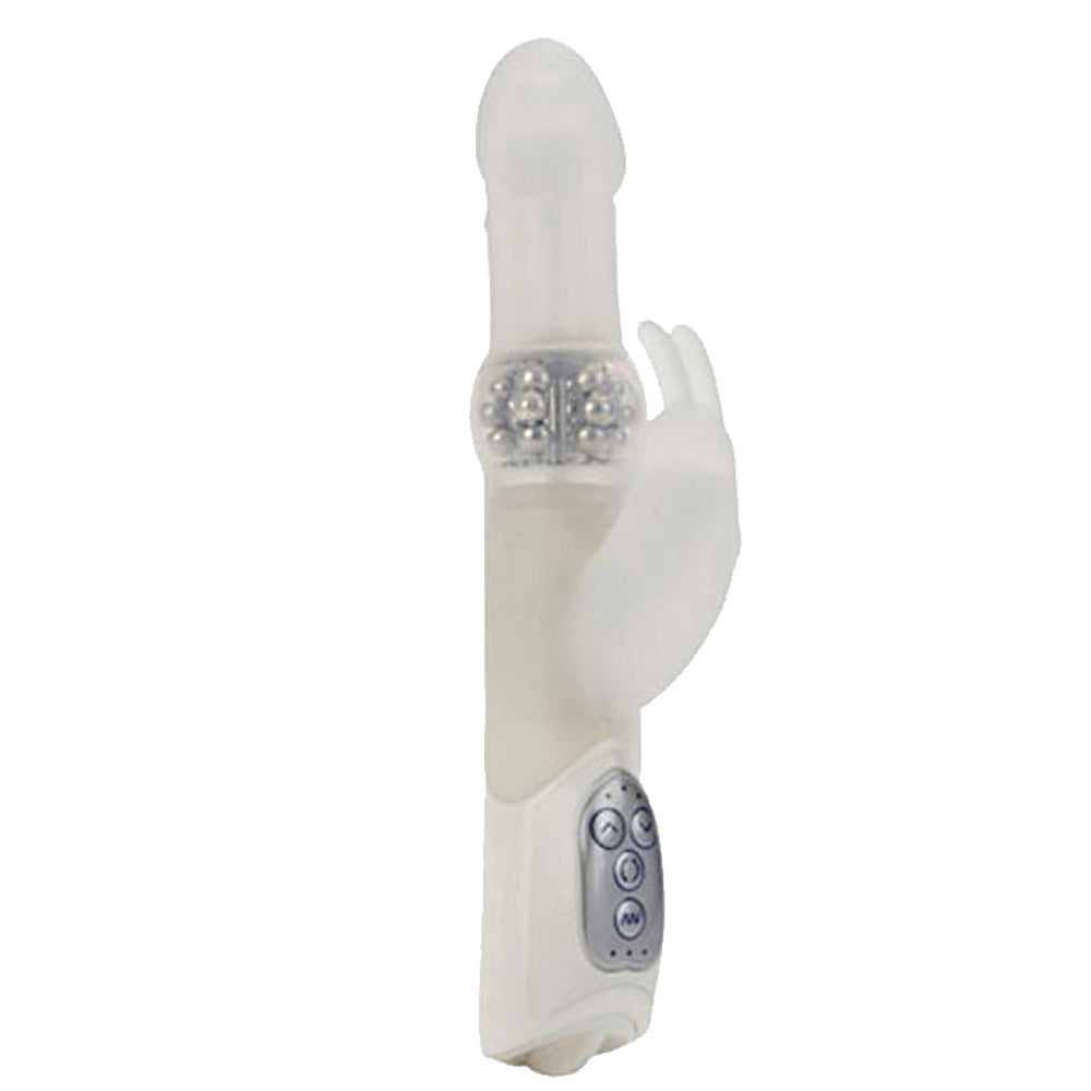 California Exotic Premium Silicone Jack Rabbit - White