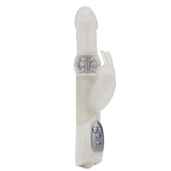 California Exotic Premium Silicone Jack Rabbit - White