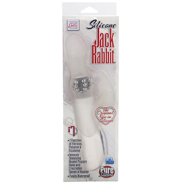 California Exotic Premium Silicone Jack Rabbit - White