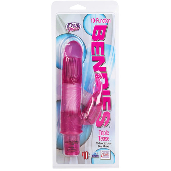 California Exotic 10-Function Bendies Triple Tease - Pink