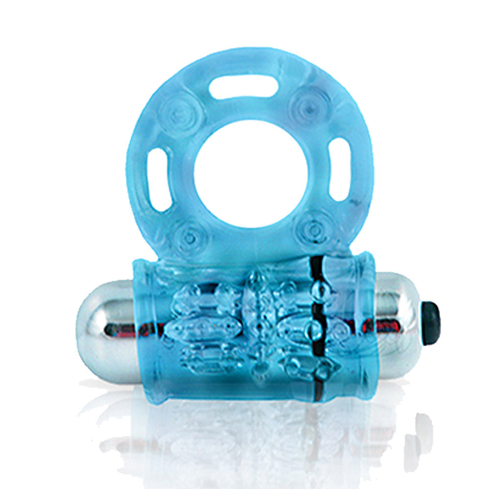 Blush Vibrating Bull Ring Blue