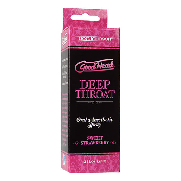 Doc Johnson GoodHead Deep Throat Spray - Strawberry