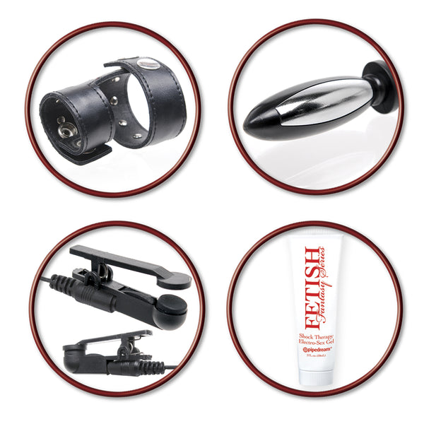 Pipe Dreams Fetish Fantasy Series  Deluxe Shock Therapy Travel Kit