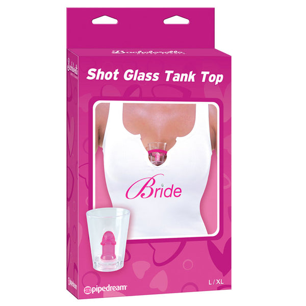 Pipe Dreams Bachelorette Party Bride Shot Glass Tank L/XL