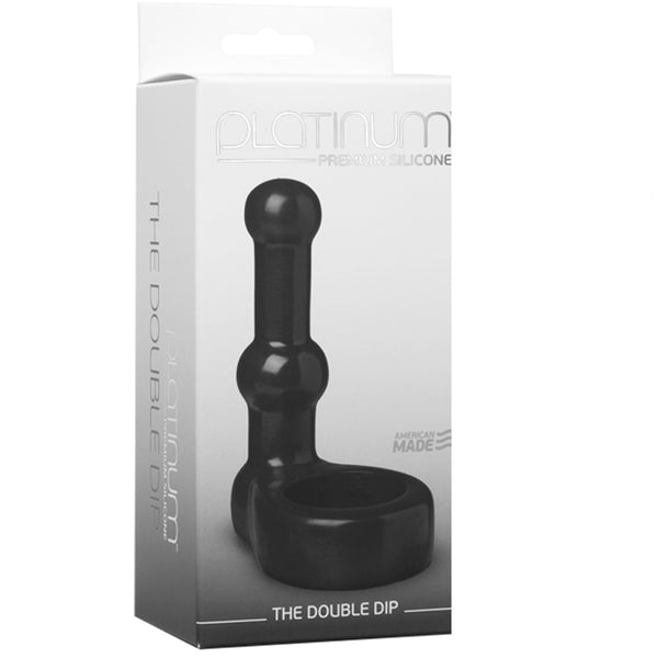 Doc Johnson Platinum The Double Dip Premium Silicone Black
