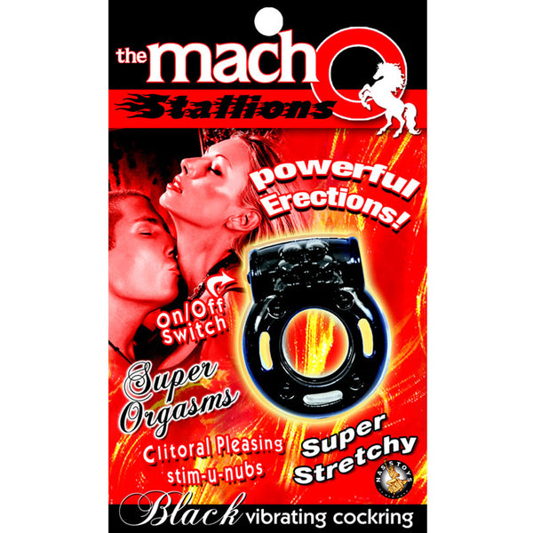 Nasstoys Macho Stallions Cock Ring Vibrator Black