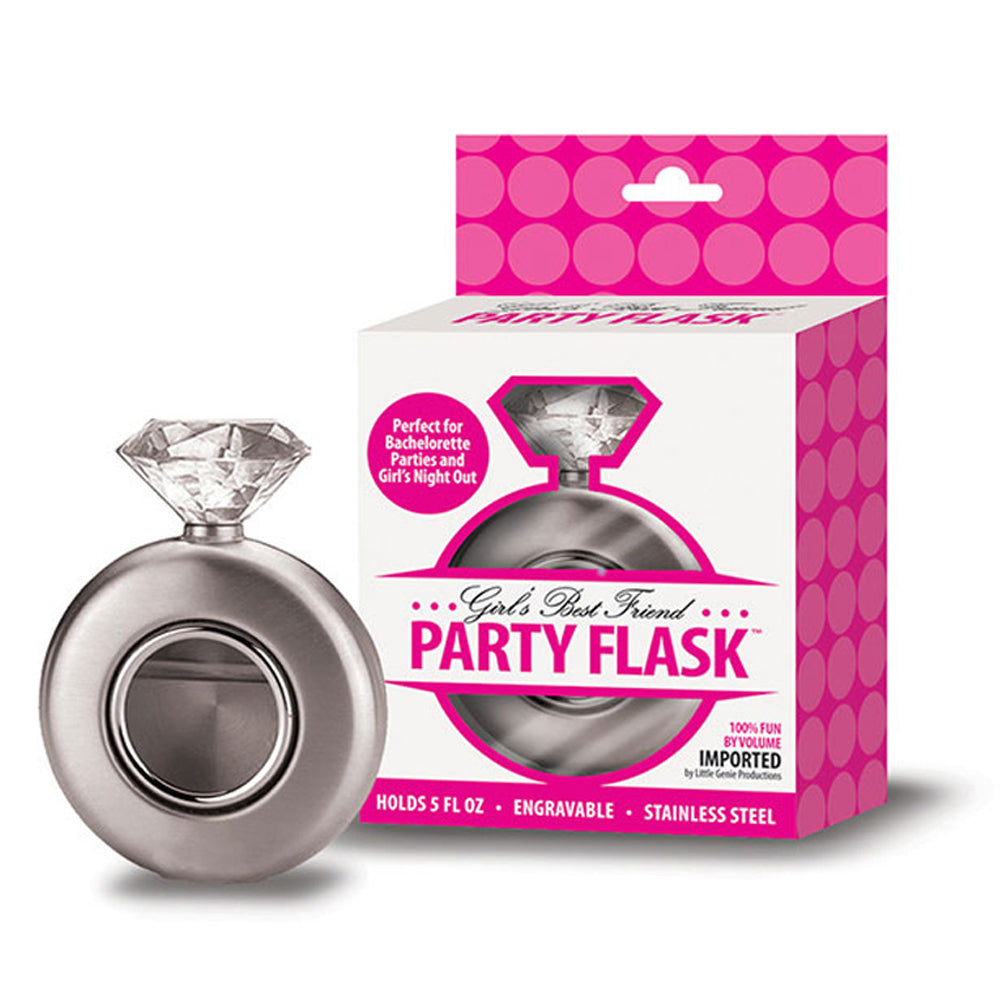 Girls Best Friend Party Flask