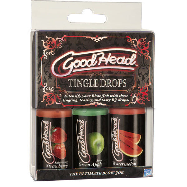 Doc Johnson GoodHead Tingle Drops 3 1oz. Bottles