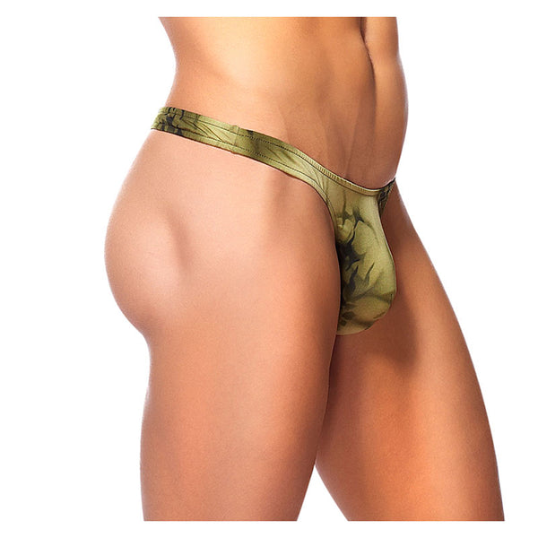 Male Power Skyview Bong Thong Olive S/M