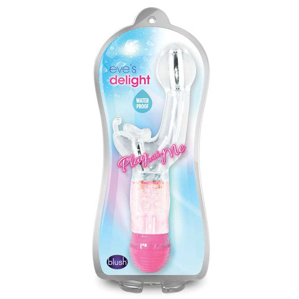 Blush Novelties Play with Me Eve's Delight Vibrator, Clear
