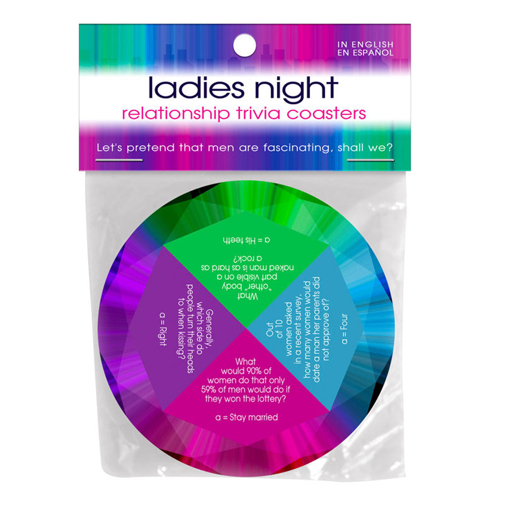 Ladies Night Relationship Trivia Coaster