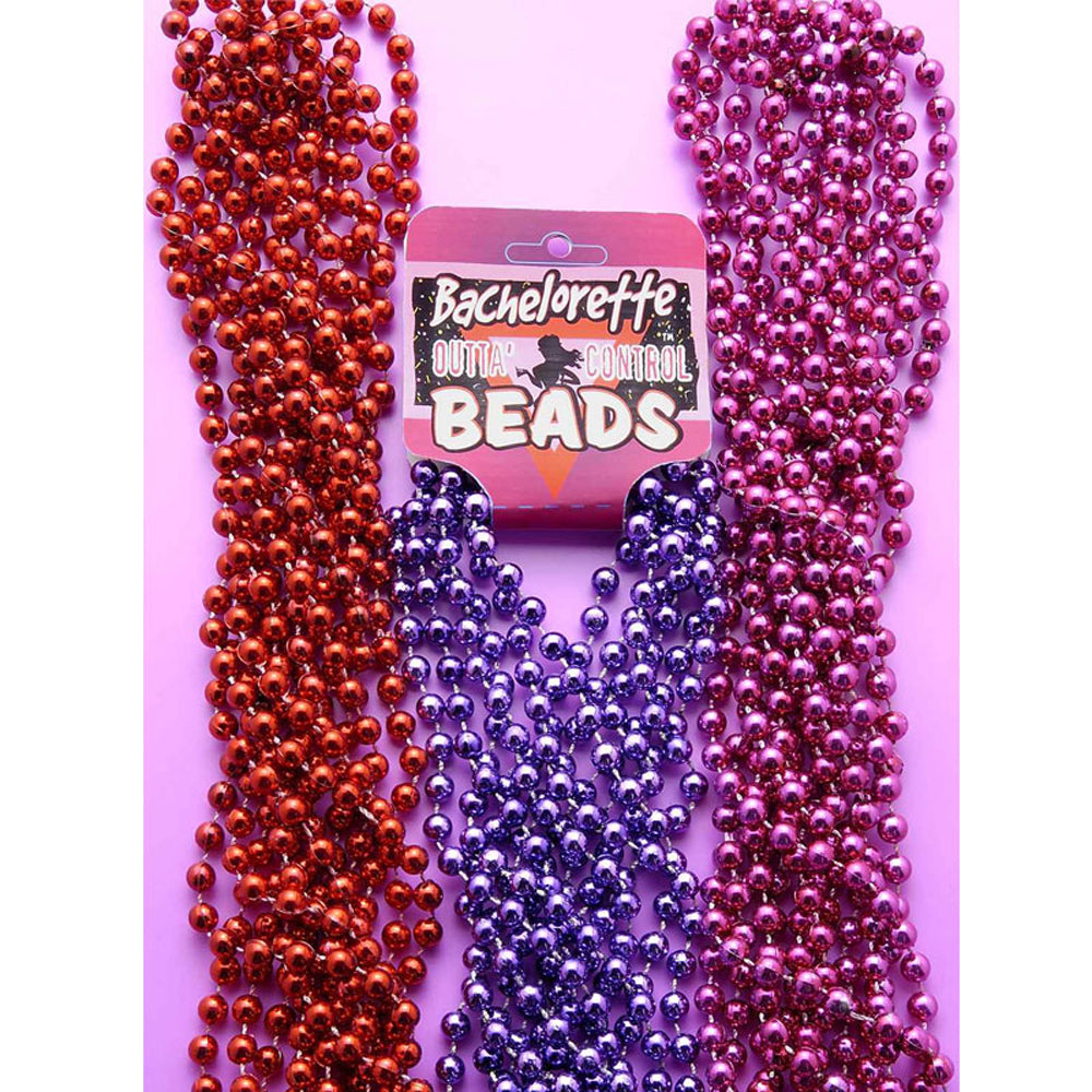 Bachelorette Beads-Red(6/per)