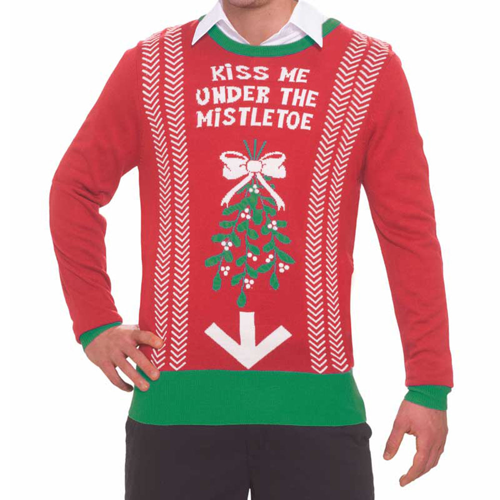 Xmas Sweater Under the Mistletoe L/XL