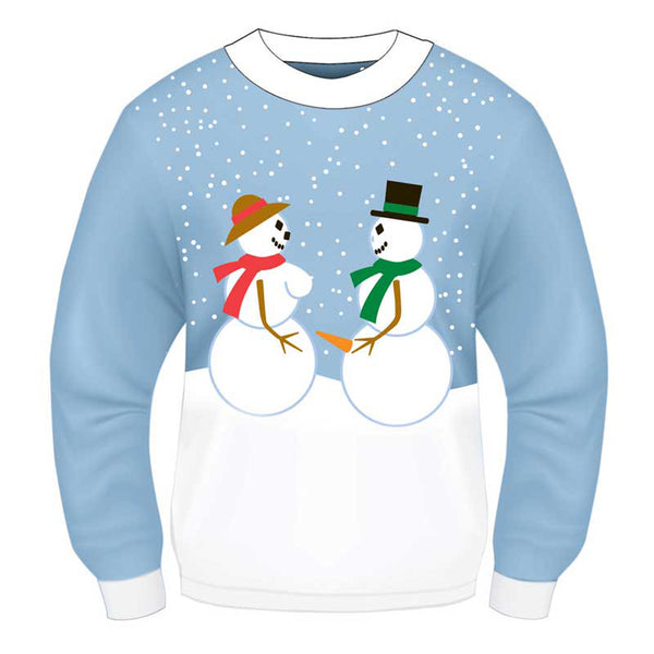 Xmas Sweater Snow Couple L/XL