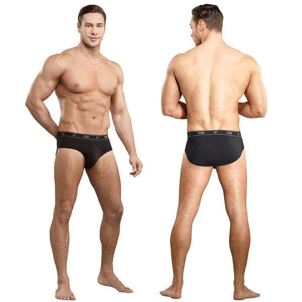Male Power Bamboo Thruster Bikini Black Small