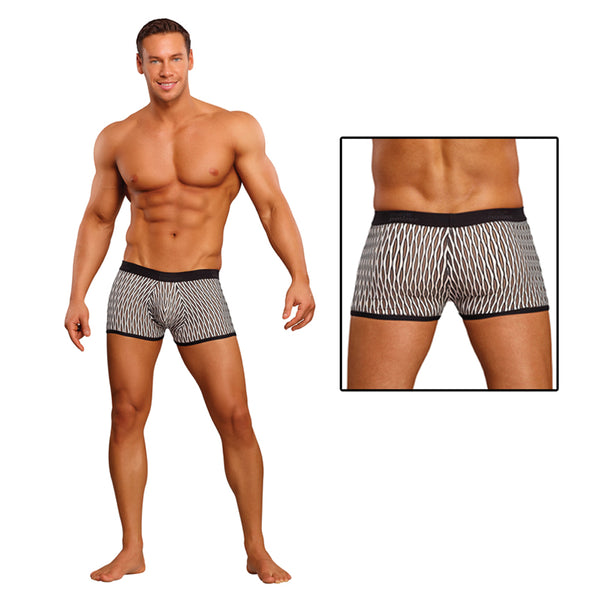 Male Power Wave Mini Pouch Short Black Large