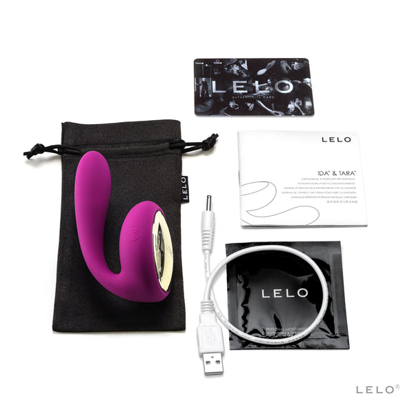 Lelo Tara Couples Massager Deep Rose