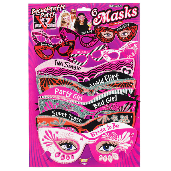 Bachelorette Mask Set (6/per)