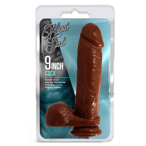 Blush Hard Steel 9 inch Cock Brown