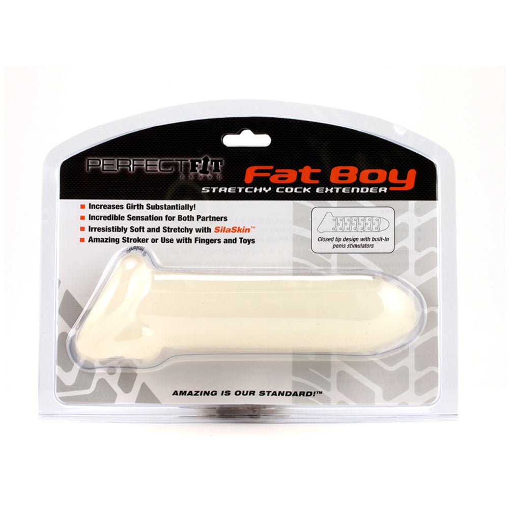 Perfect Fit Fat Boy Stretchy Cock Extender Clear