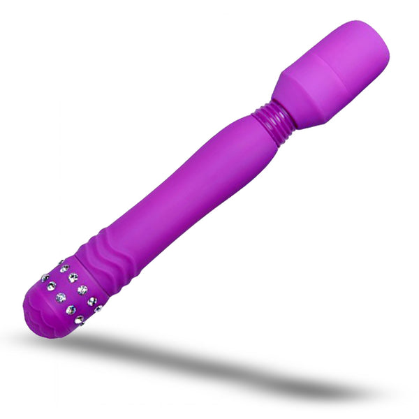Wand Essentials Precious Pleasure Gem Accented Massager Wand