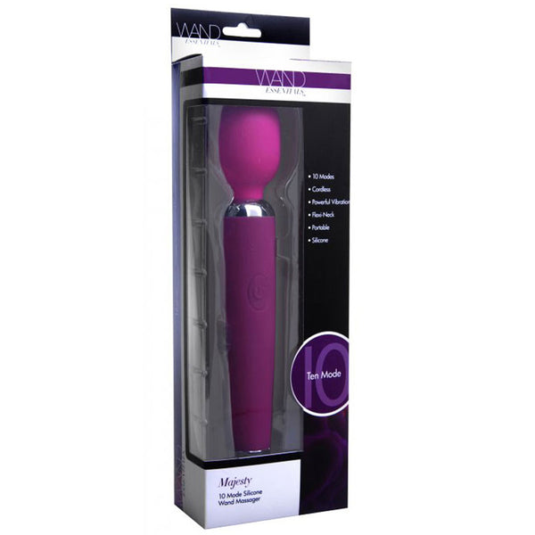 Wand Essentials Majesty 10 Mode Silicone Cordless Wand Massager