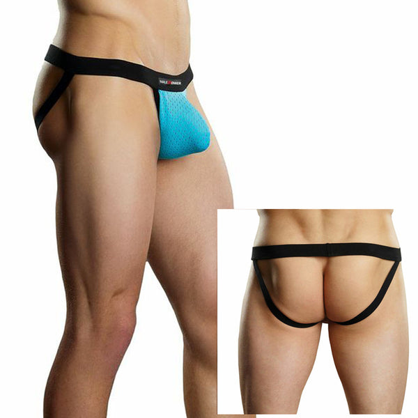 Male Power Athletic Mesh Sport Jock Turq L/XL