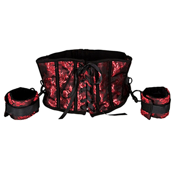 California Exotic Scandal Corset with Cuffs