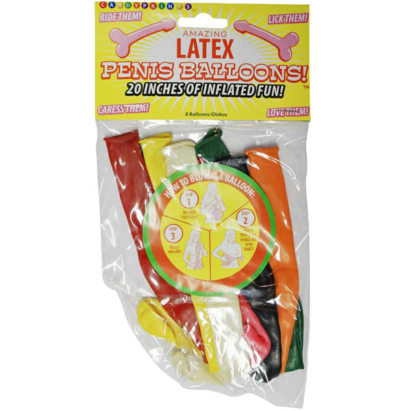 Amazing Latex Penis Balloons 20 inches - 8 Included